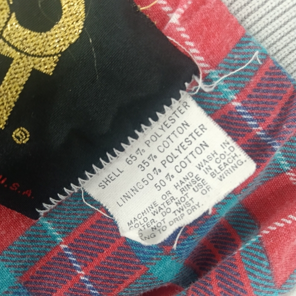 Vintage King Louie Pro Fit Bomber Jacket Men’s XL Gray Plaid Lined Western USA - Picture 10 of 11